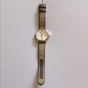 COPY - Coach brown signature fabric logo watch